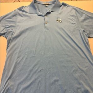 UNC North Carolina Peter Millar Polo. Carolina Blue. XL